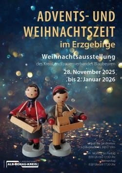 Hier ist das Plakat zur Weihnachtsausstellung mit allen wichtigen Daten und Fakten zu sehen.