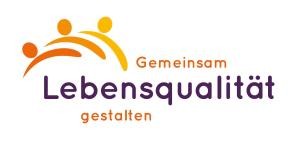 hier ist ein Logo zu sehen: Schriftzug: Gemeinsam Lebensqualität gestalten hier ist ein Logo zu sehen: Schriftzug: Gemeinsam Lebensqualität gestalten