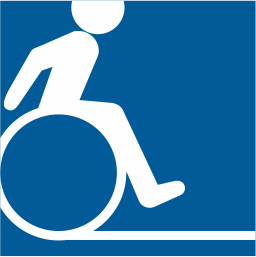 Hier ist ein symbolischen Rollstuhlfahrer Bild zu sehen. Hier ist ein symbolischen Rollstuhlfahrer Bild zu sehen.